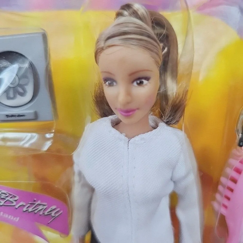 Y2K NIB Britney Spears Baby One More Time Play Along Doll Black Skirt White 1798